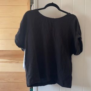 Never worn black linen t shirt